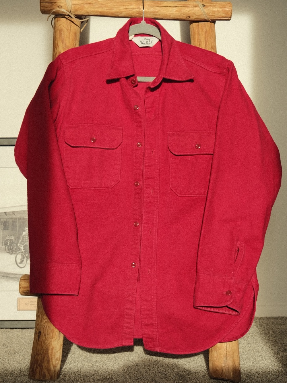 Vintage Woolrich Red Chamois Button Up